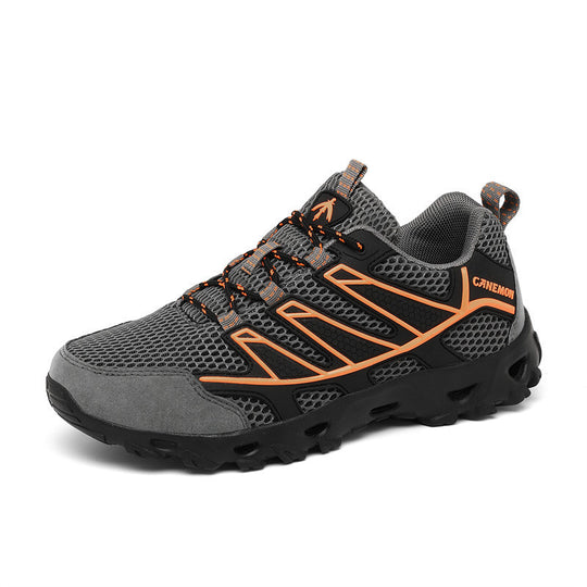 Damen Sportliche Outdoor-Sneaker mit atmungsaktiver Mesh-Oberfläche und rutschfester Sohle R&B