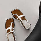 Damen modische Zehentrenner-Sandalen mit elegantem Riemchen-Design R&B