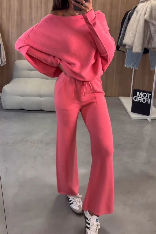 Damen Bequemes und elegantes Loungewear-Set mit weitem Schnitt R&B