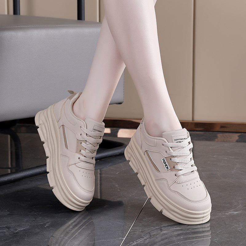 Damen modische Plateau Sneakers mit sportlichem Design R&B