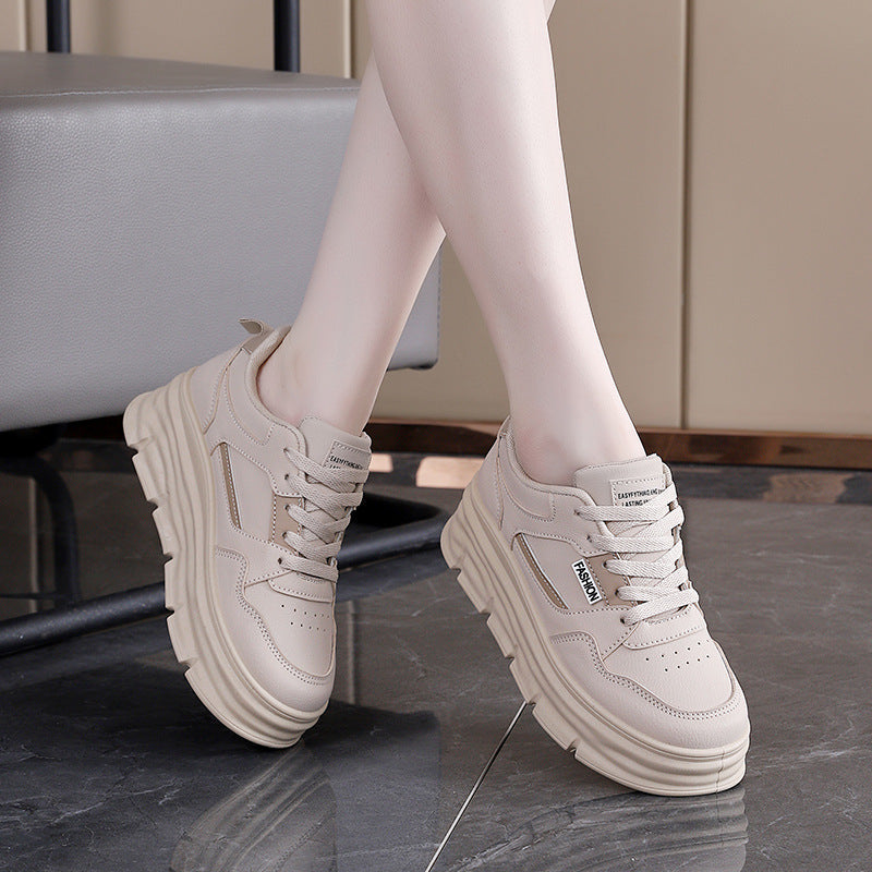 Damen modische Plateau Sneakers mit sportlichem Design R&B