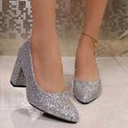 Damen Glitzernde High-Heel Pumps R&B