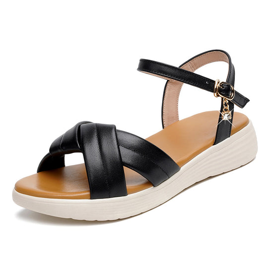 Damen Sportliche Sandalen mit modischem Riemendesign und bequemem Fußbett R&B