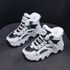 Damen modische Winter Sneakers mit kuscheligem Innenfutter und robustem Profil R&B