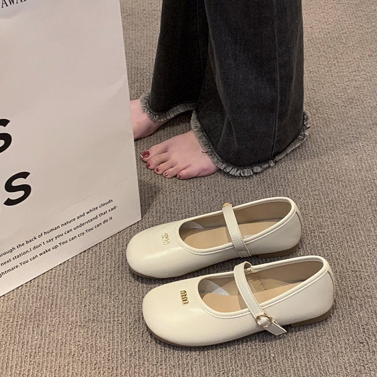 Damen Ballerinas mit modischer Schnallenverzierung und komfortabler Innensohle R&B