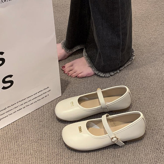 Damen Ballerinas mit modischer Schnallenverzierung und komfortabler Innensohle R&B