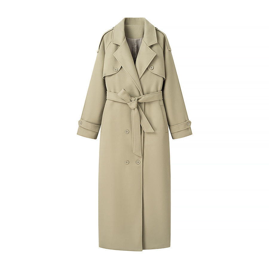 Damen Trenchcoat mit doppelter Knopfleiste und praktischem Gürtel R&B