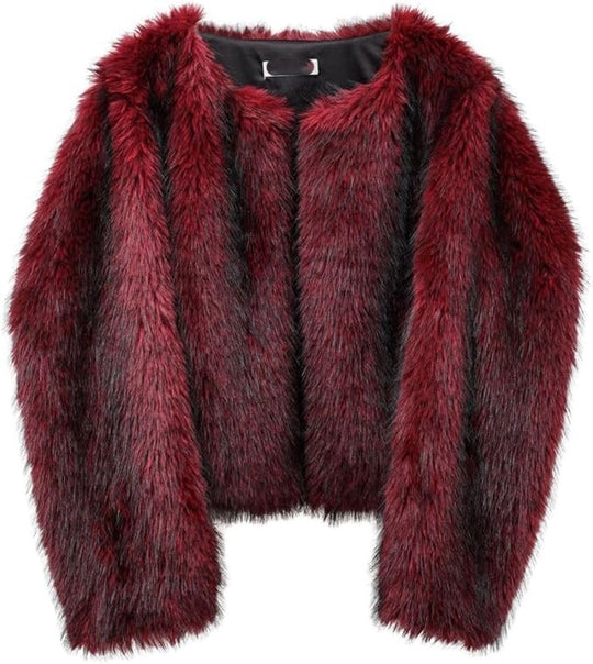 Damen Fleece-Kurzmantel R&B