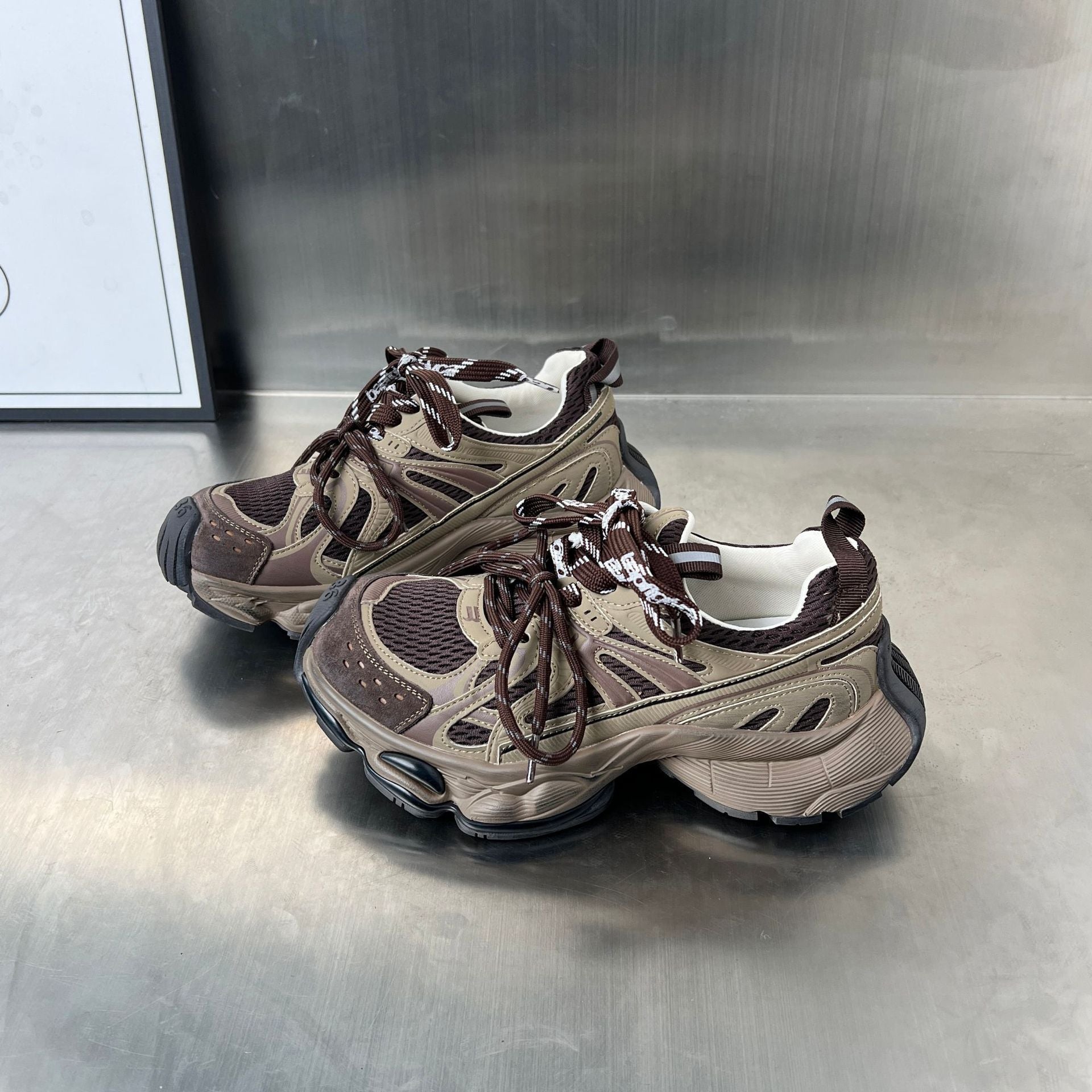 Damen Sportliche Laufschuhe mit atmungsaktiver Netzstruktur und stoßdämpfendem Fußbett R&B