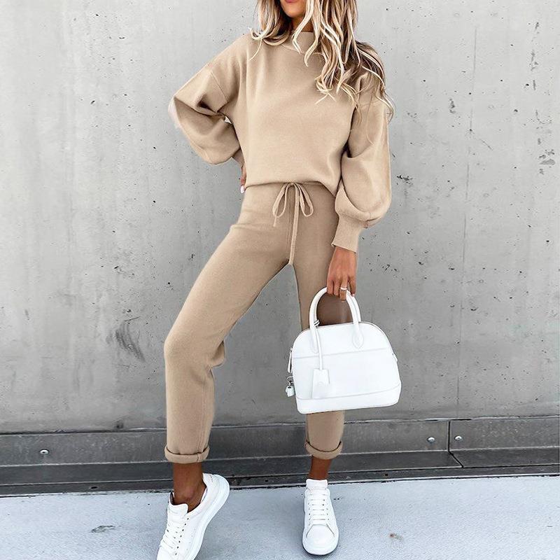 Damen Lässiges Hoodie-Set mit bequemen Jogginghosen R&B
