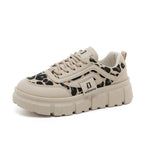 Damen Chunky Sneakers mit lässigem Leoparden-Design und komfortabler Dämpfung R&B