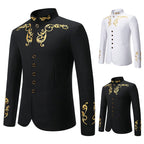 Herren modischer Blazer mit hochwertiger Stickerei R&B