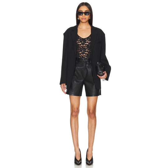 Damen Spitzenbody mit tiefem V-Ausschnitt und zarten Details R&B