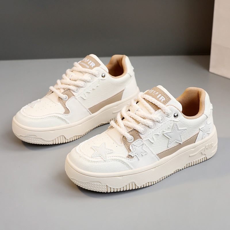 Damen Sneakers mit modischem Sternenmuster und dämpfendem Sohlenprofil R&B