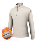 Herren kuscheliger Rollkragenpullover mit Reißverschluss