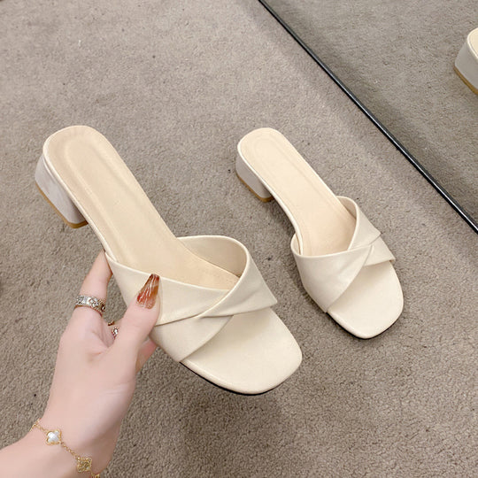 Damen Trendige Slingback Sandalen mit elegantem Kreuzriemen R&B