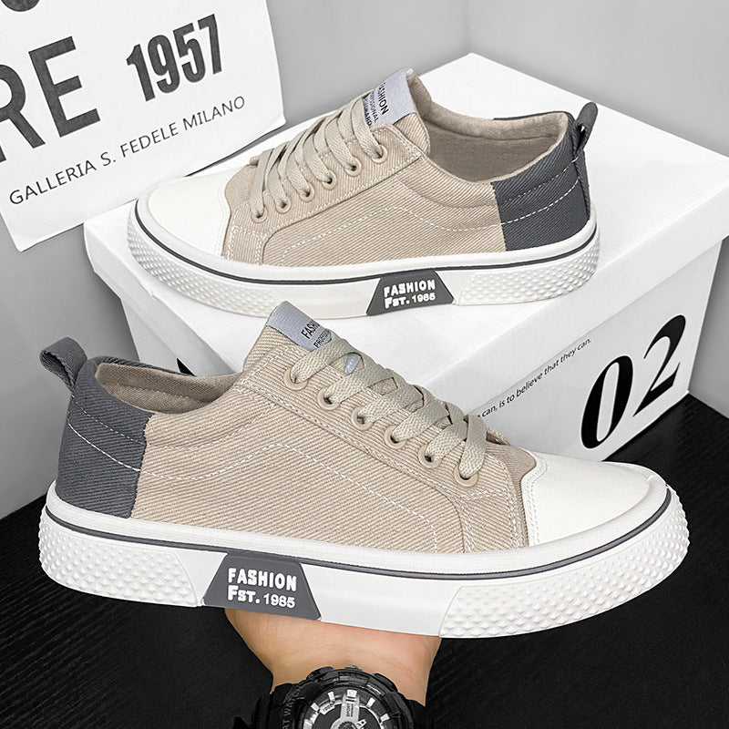 Damen trendige Sneakers im modernen Streetstyle mit robustem Canvas-Obermaterial und rutschfester Sohle R&B