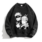 Damen Sweatshirt mit kreativem Anime-Motiv