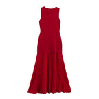 Damen Plissiertes Maxikleid mit eleganter Silhouette und hochwertiger Verarbeitung