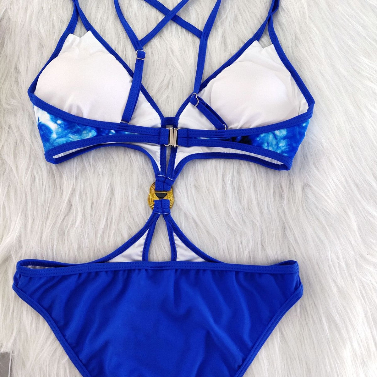 Damen Cut-Out Bikini-Set mit raffinierten Trägerdetails R&B