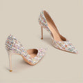 Damen elegante spitze High Heel Pumps mit geflochtenem Design R&B