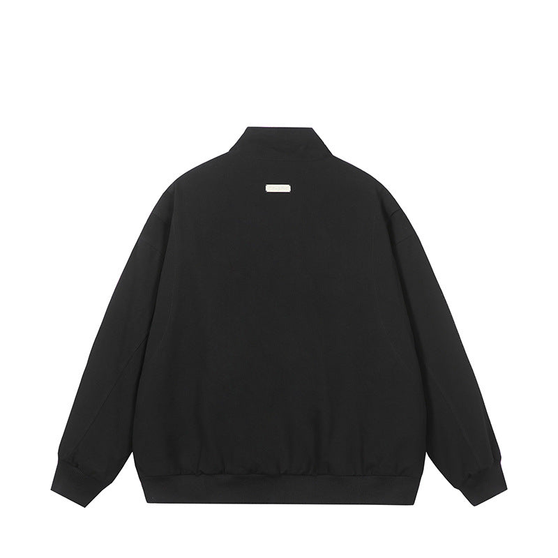 Herren modische Steppjacke mit hohem Kragen und seitlichen Reißverschlusstaschen R&B