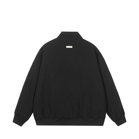 Herren modische Steppjacke mit hohem Kragen und seitlichen Reißverschlusstaschen R&B