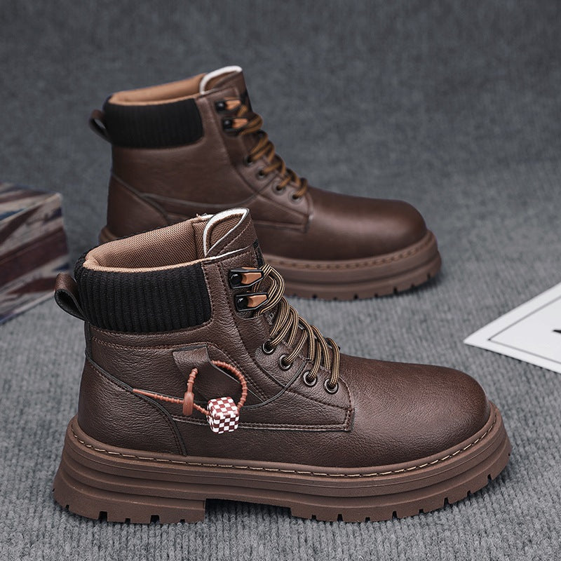 Damen robuste High-Top Stiefel mit atmungsaktivem Rippenkragen und rutschfester Sohle R&B