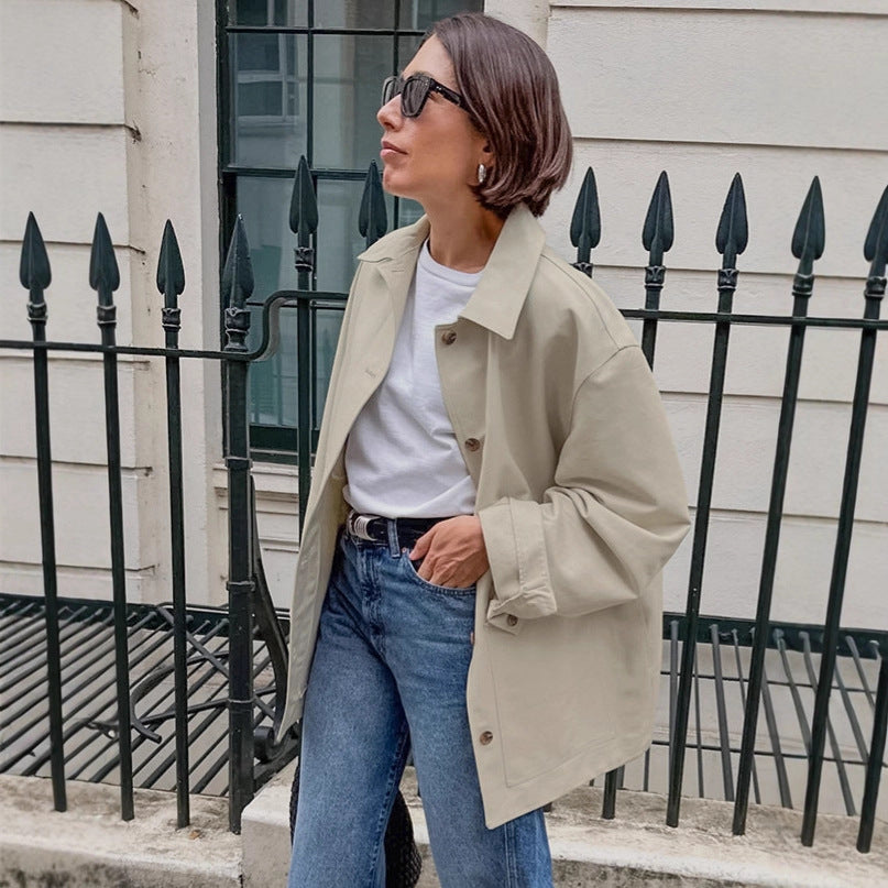 Damen Oversized Utility-Jacke R&B