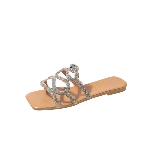 Damen Glitzernde Sandalen R&B