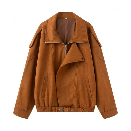 Damen lässige Oversize-Jacke aus hochwertigem Material R&B