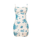 Damen figurbetontes Blumenkleid R&B