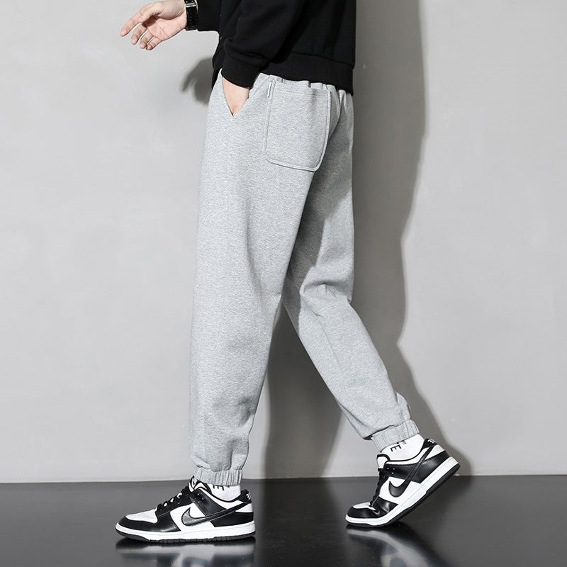 Herren lässige Sweatpants mit elastischem Bund und seitlichen Taschen R&B