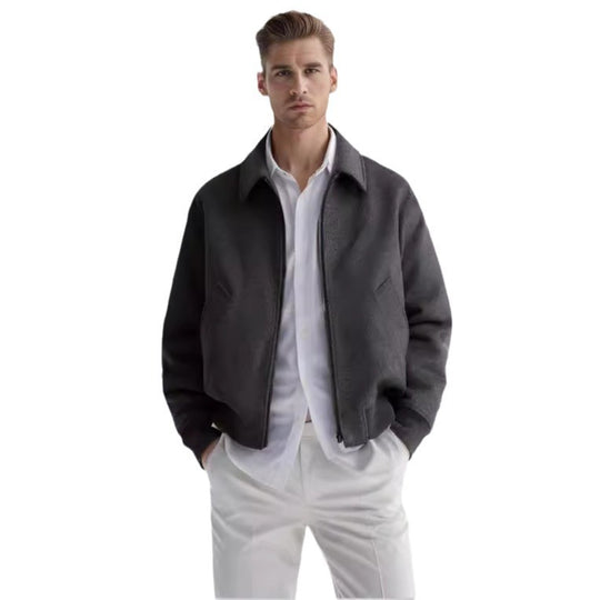 Damen lässige Fleece-Bomberjacke R&B