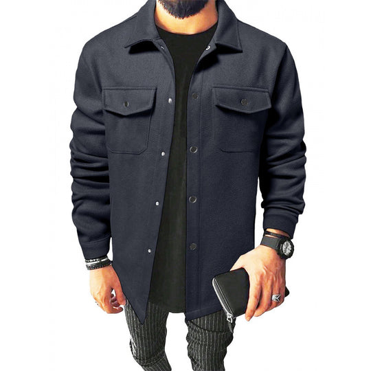 Herren Jackenhemd aus robustem Material mit praktischen Taschen R&B