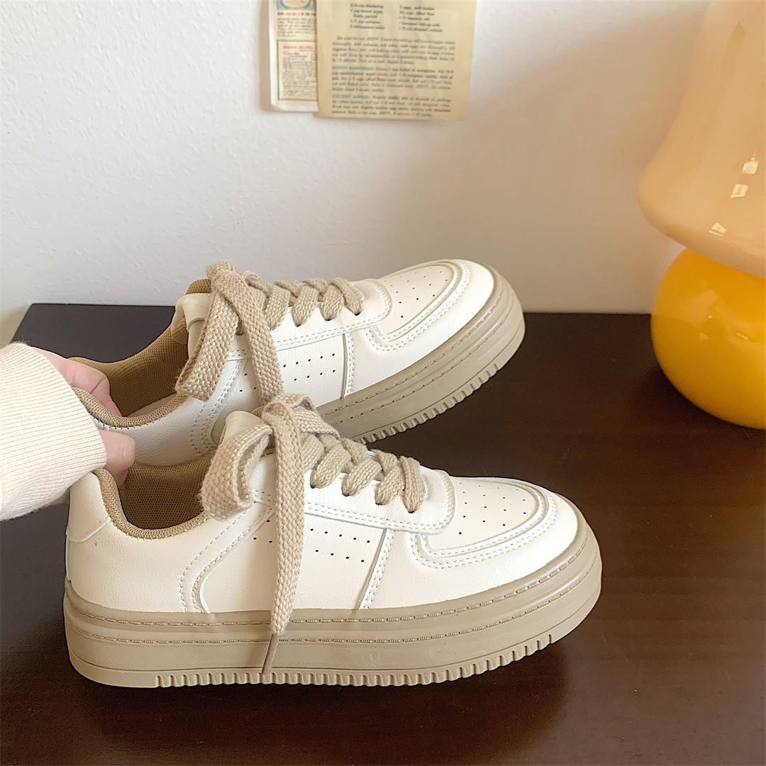 Damen Modische Sneakers mit hoher Sohle und atmungsaktivem Obermaterial R&B