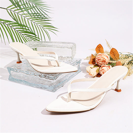 Damen schicke High Heel Flip-Flops R&B