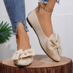 Damen Ballerinas mit dekorativem Schleifendetail und bequemem Fußbett R&B