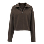 Damen Kurze Wolljacke im modernen Oversized-Stil R&B