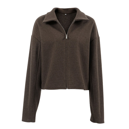 Damen Kurze Wolljacke im modernen Oversized-Stil R&B
