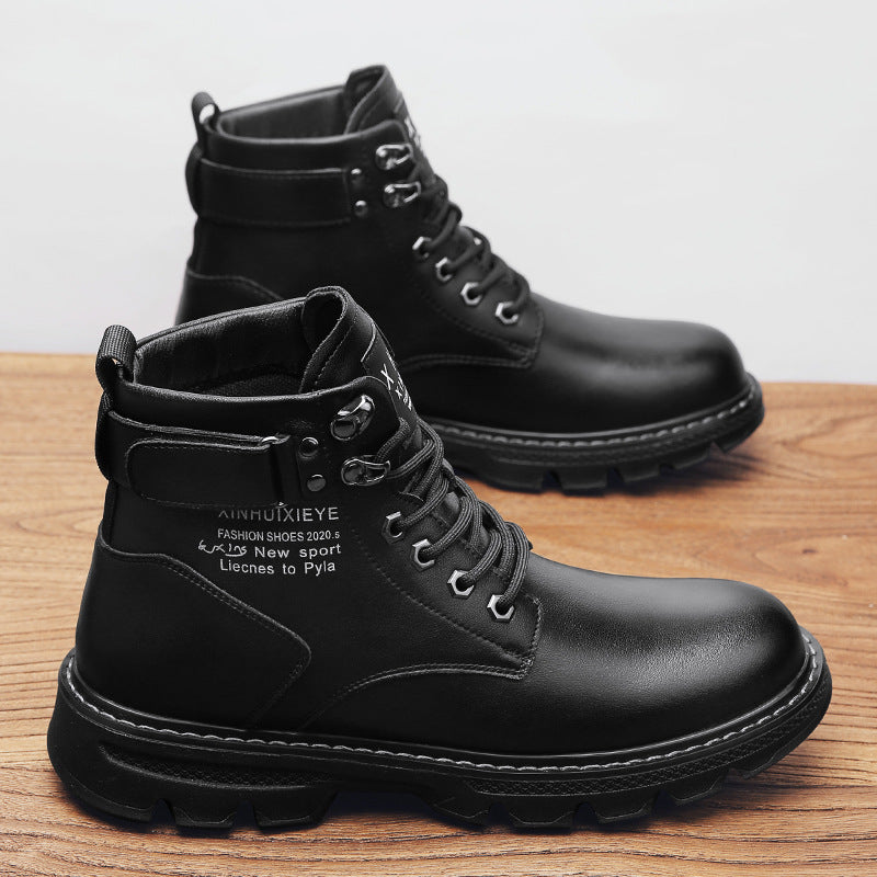 Herren robuste Schnürstiefel mit dämpfender Sohle R&B