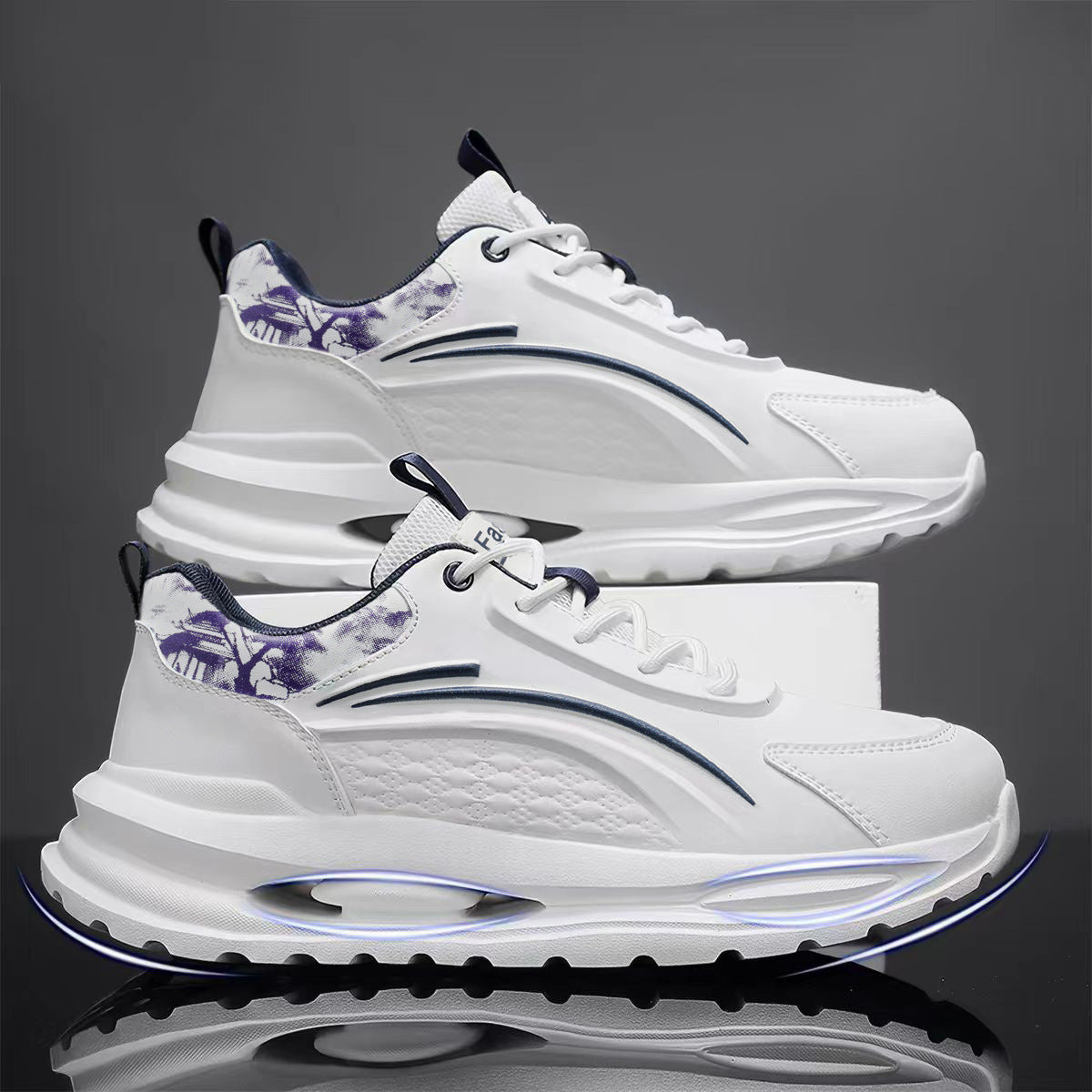 Damen Sportliche Sneaker mit dämpfender Laufsohle und atmungsaktivem Obermaterial EB