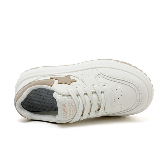 Damen Sportliche Sneakers mit hohem Plateau und atmungsaktivem Obermaterial R&B