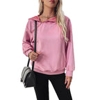 Damen lässiger Hoodie mit Kängurutasche R&B