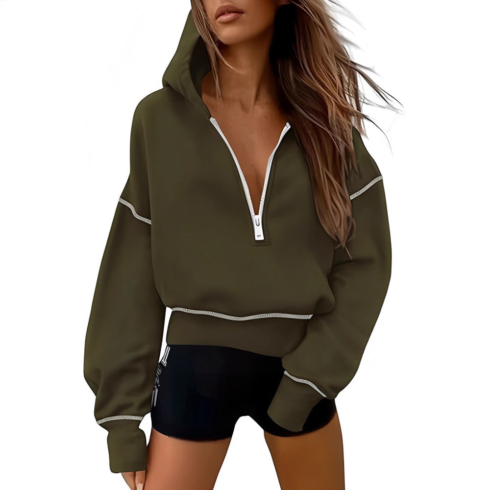 Damen Sportliche Kapuzenpullover R&B