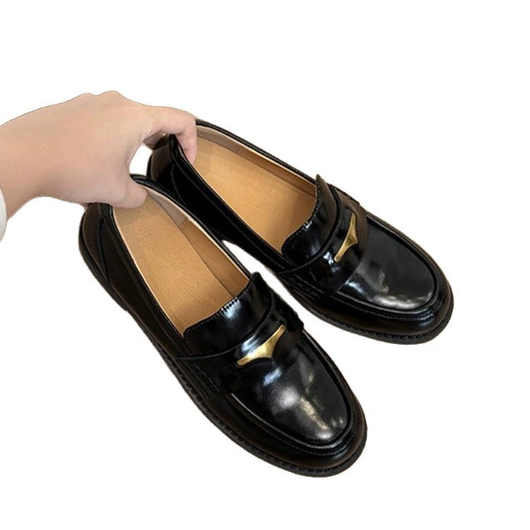 Damen elegante Mokassins mit modischem Schnallenverschluss R&B