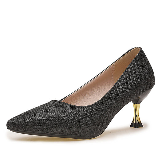 Damen Elegante Pumps mit funkelndem Akzent und geschwungenem Absatz R&B