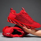Damen Sportliche Lauf-Sneakers mit atmungsaktiver Struktur und dämpfender Sohle R&B