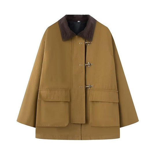 Damen lässige Übergangsjacke mit praktischen Pattentaschen R&B