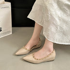 Damen elegante spitze Ballerinas mit Nieten R&B